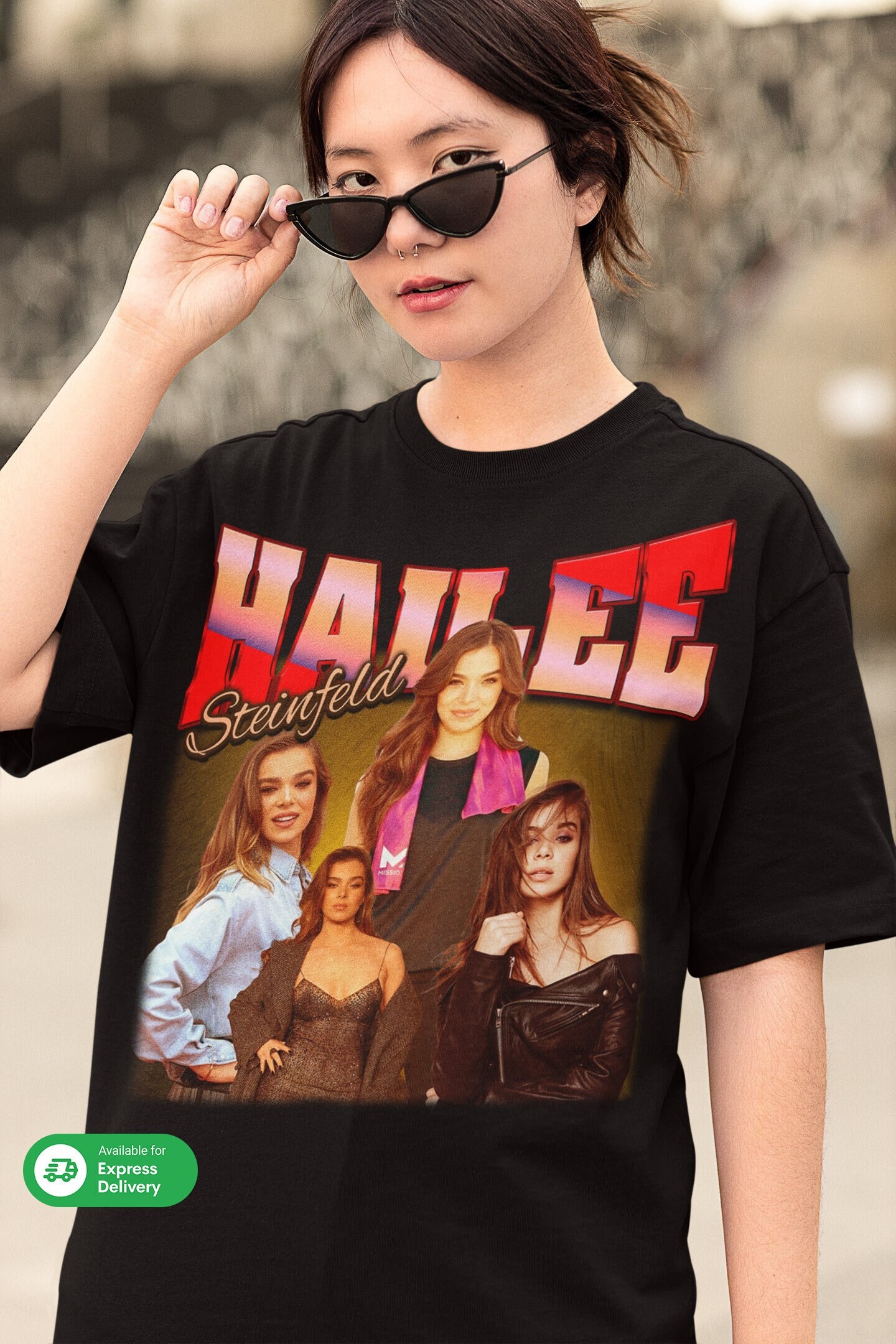 Hailee Steinfeld Tshirt | Men Tshirt Gift | Women Tshit Gift | Vintage Bootleg 90s Tshirt | Custom Bootlet Tee - Express Shipping Available